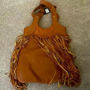 Brown leather bag/purse.